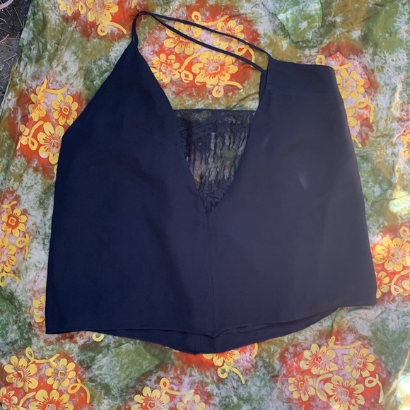 Mason Black lace Silk Top - Picture 5 of 8
